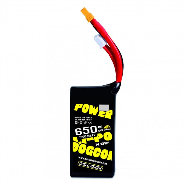 Dogcom UCELL 650mAh 6S 150C Lipo battery for fpv drones 2