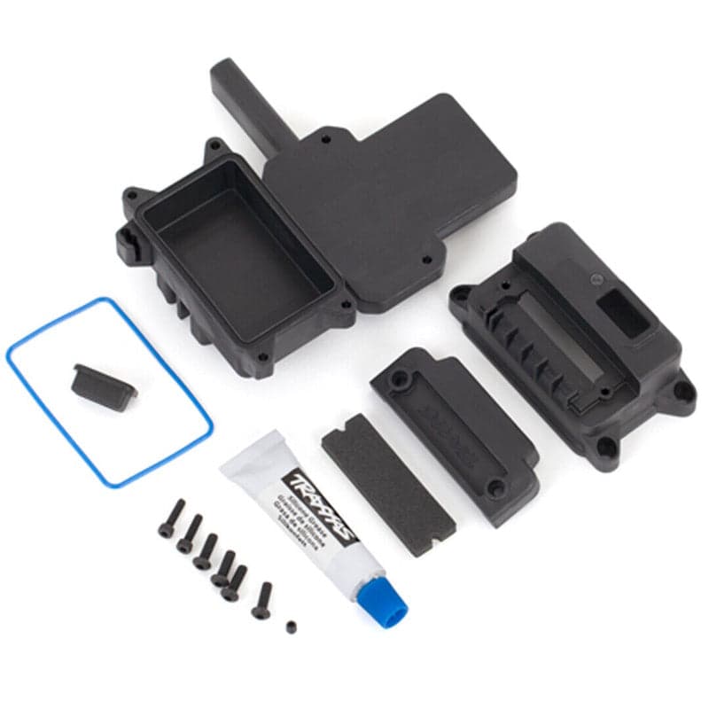 Traxxas 9624 Receiver Box Sealed w/ ESC mount / receiver box cover : Sledge for fpv drones