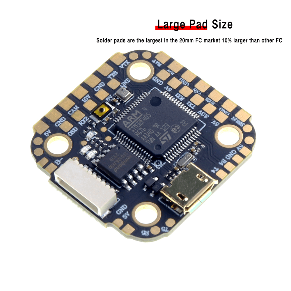 Skystars F405 Mini HD2 Flight Controller and KM35 35A 3-6S ESC Stack for fpv drones 2