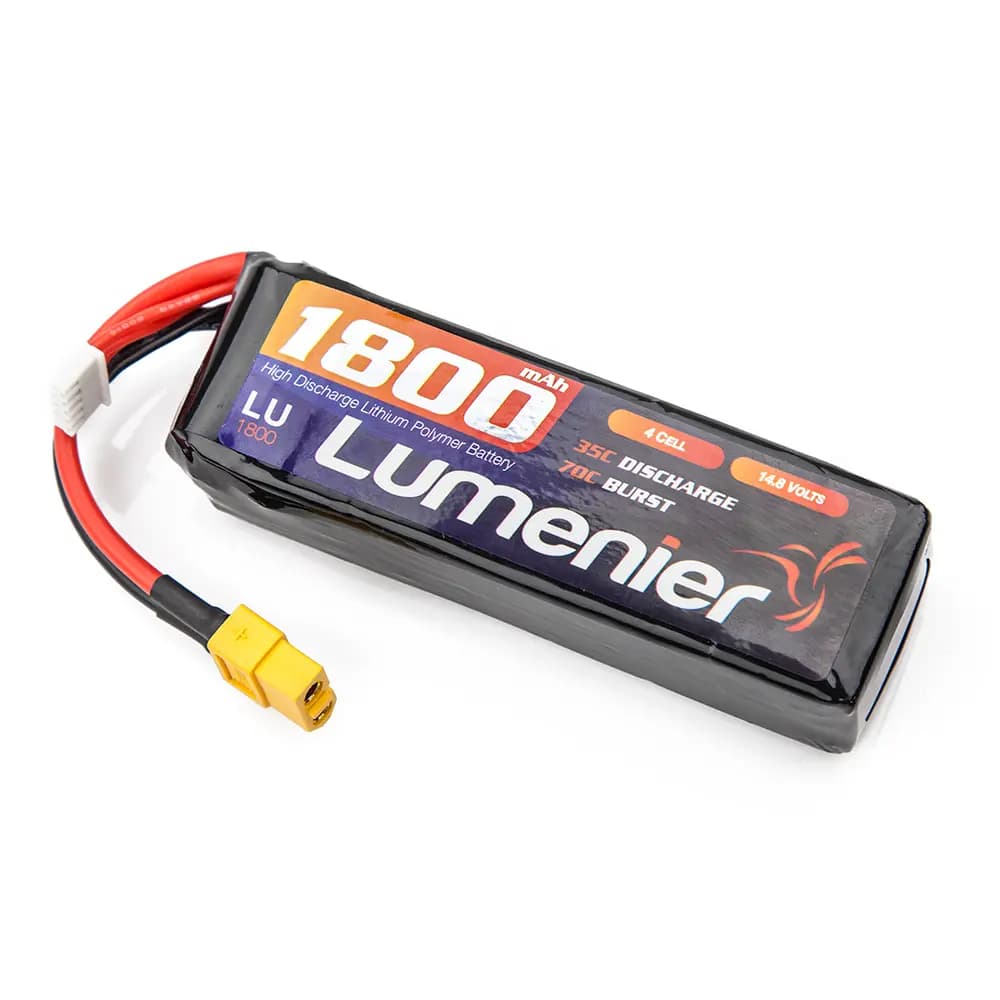 Lumenier 1800mAh 4s 35c Lipo Battery - 14.8 Volt (4 Cell) for fpv drones