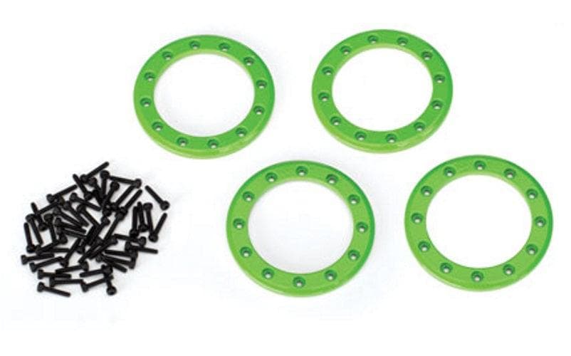 Traxxas 8169G Beadlock Rings Green (1.9') (Aluminum) (4)/ 2x10 CS (48) TRX-4 for fpv drones