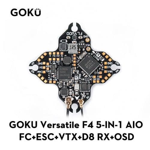 Flywoo Goku Versatile F411 5-IN-1 1S AIO W/250mw VTX, OSD, Frsky SPI D8 RX - 25.5x25.5mm