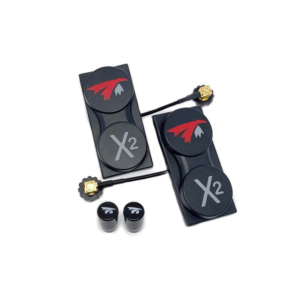 TrueRC X2-Air MKII & Stubbies 5.8GHz Receiver Antenna Set for DJI - LHCP for fpv drones