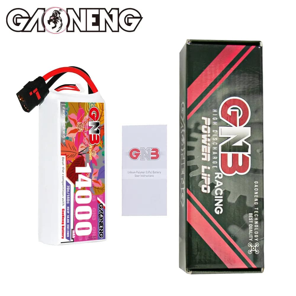 GAONENG GNB 4S1P 14.8V 14000mAh 70C RC LiPo Battery QS8 [DG] for fpv drones 4