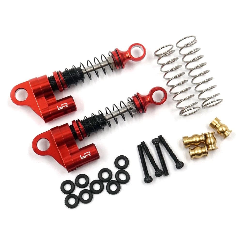 Yeah Racing AXSC-047RD Aluminum Shock Pair : Axial SCX24 Red for fpv drones