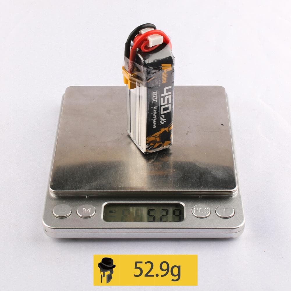 Auline 4S 450mah 80C Lipo Battery With XT30 for fpv drones 5