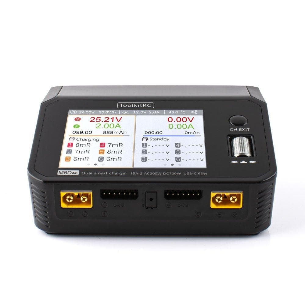 ToolkitRC M6DAC AC / DC Smart Charger AC 200w / DC 350w Five33 Edition for fpv drones 1