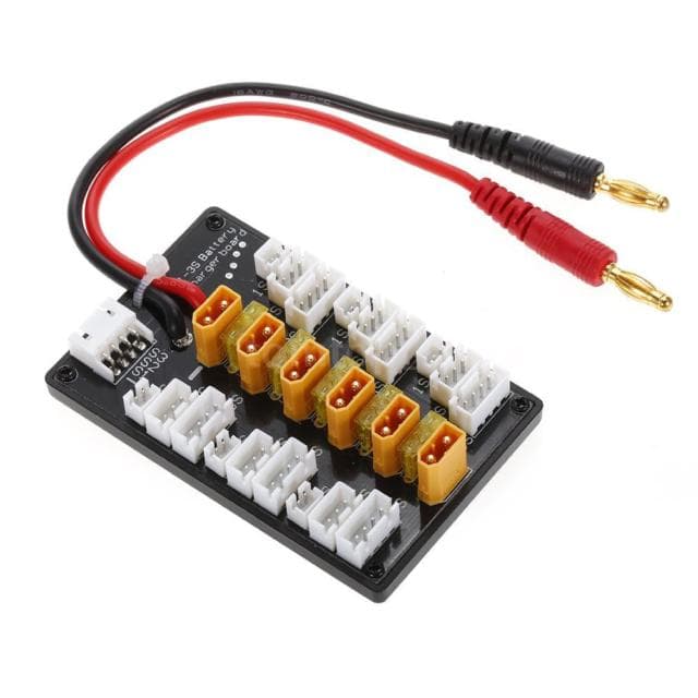 XT30 Plug Li-Po Battery Parallel Charging Board with Cable Adapters for fpv drones 3