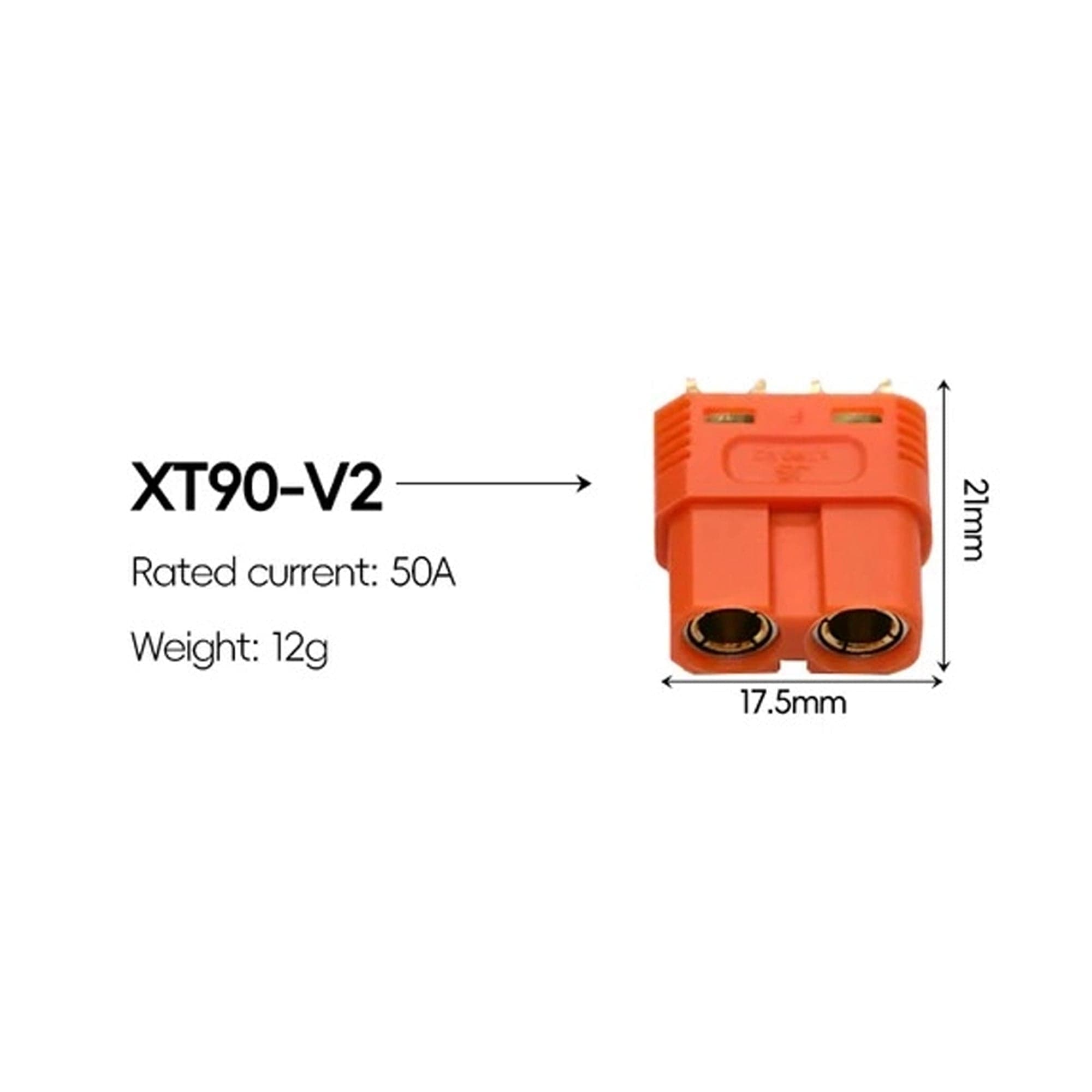 XT90 V2 Female Connector with Anti-Spark for fpv drones 1