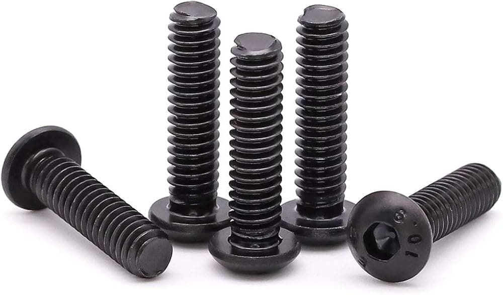 10pc M2 Hex Counter Sunk Head Screw Pack Black 10.9 Steel for fpv drones