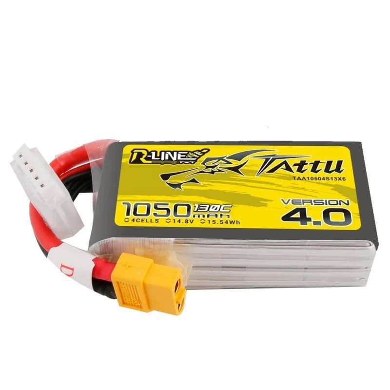 Tattu R-Line 1050mAh 4S1P 130C Lipo Battery for fpv drones 1