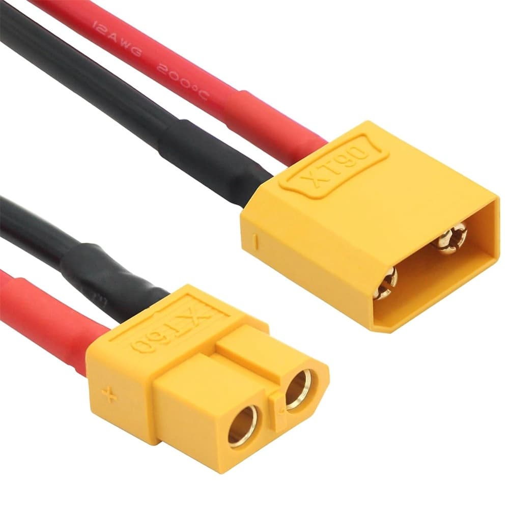 XT60 Female to XT90 Male Pigtail Adapter - 150mm - 3 for fpv drones 2