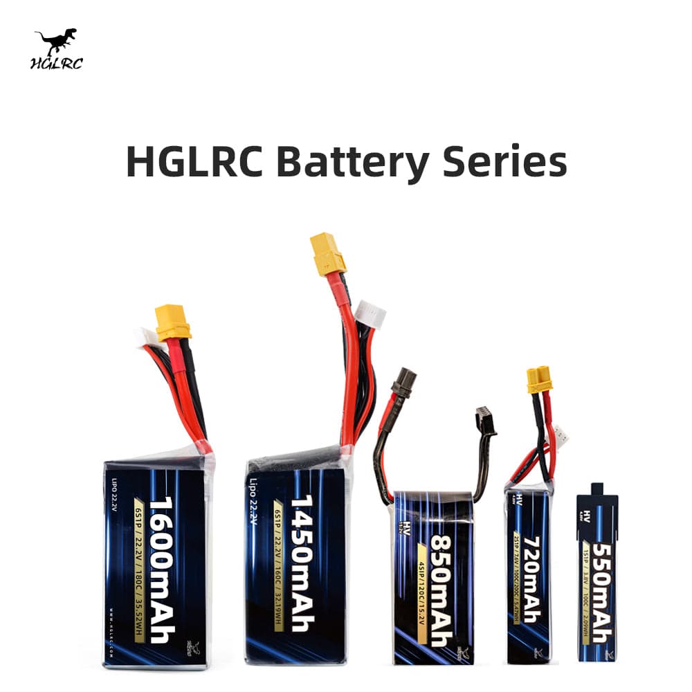 HGLRC 1-6S Power Lithium-ion Battery, High Discharge Rate LIHV/LIPO Battery
