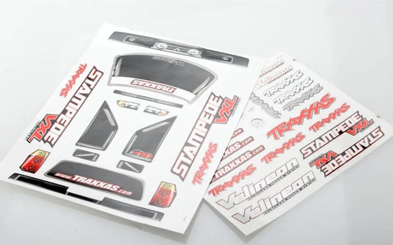 Traxxas TRA3613R Decal Sheets Stampede VXL for fpv drones