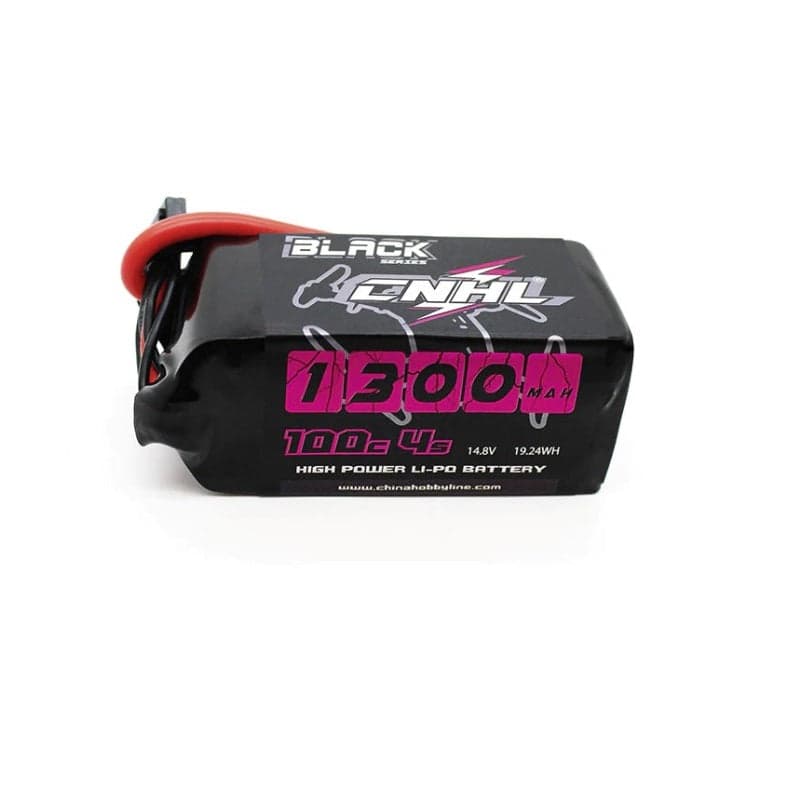 CNHL Black Series 1300mAh 14.8V 4S 100C Lipo Battery - XT60 for fpv drones