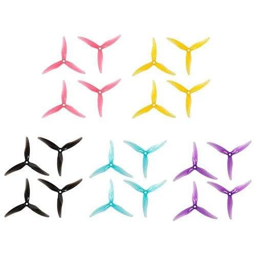 Gemfan Hurricane 51477 Multi-Pack 5137-3 / 5.1" Tri-Blade FPV Drone Props (5 Sets) for fpv drones 2