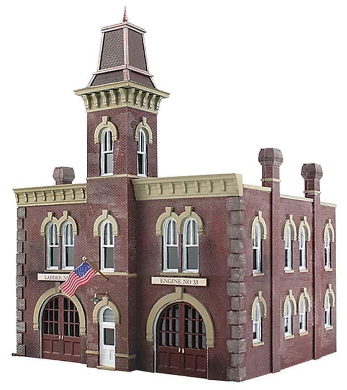 Woodland Scenics BR4934 N Firehouse Built-&-Ready Structure for fpv drones