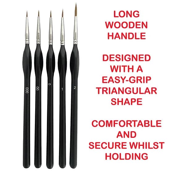 LANGHAO HAIR DETAIL PAINT BRUSH SET 3/0 - 2 for fpv drones 3