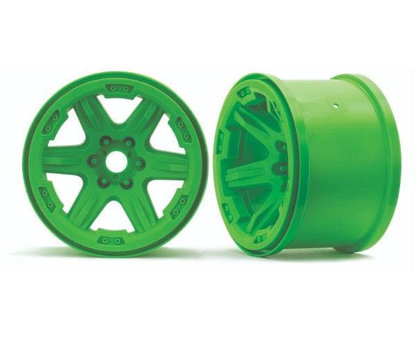 Traxxas 8671G Wheels 3.8' Green (2) 17mm E-Revo VXL Brushless for fpv drones