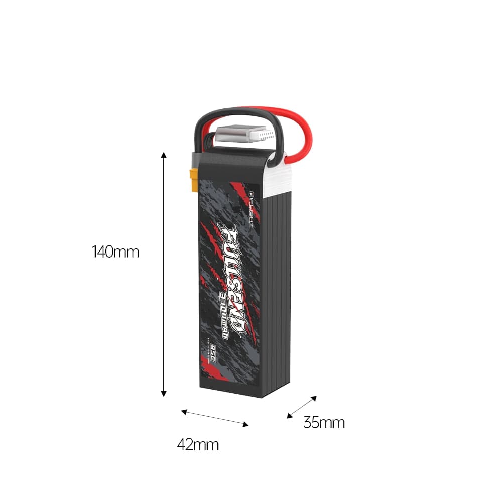 iFlight FULLSEND 6S 3300mAh 95C 22.2v 6S1P LiPO Battery - XT60 for fpv drones 6