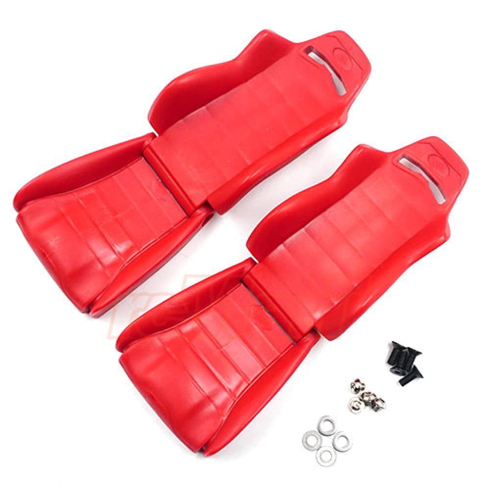 Yeah Racing Hard Plastic Seats 2pcs For 1/10 Crawler Red for fpv drones