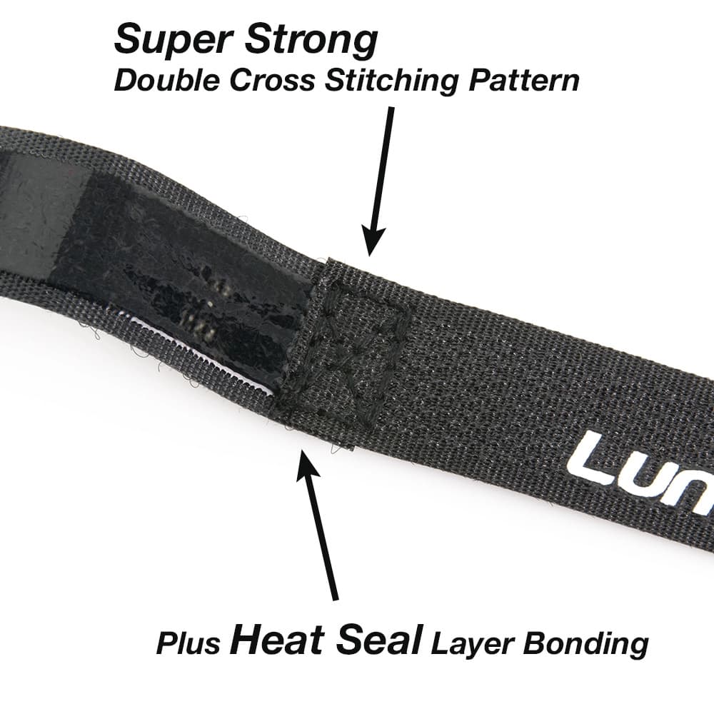Lumenier Medium Lipo Strap - Rubber Grip (3pcs) - Black for fpv drones 2