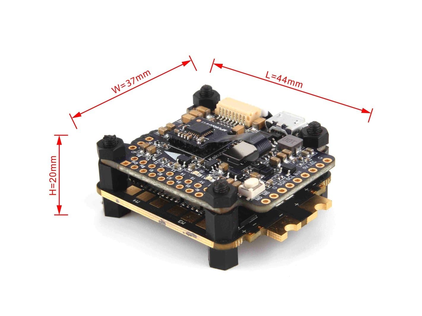 Holybro Kakute F7 V1.5 and Tekko32 F3 4in1 45A ESC Stack for fpv drones 5