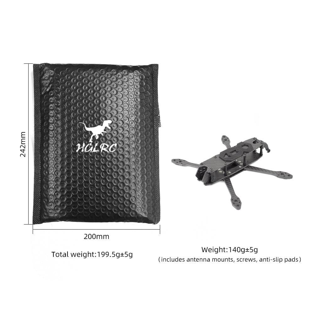 HGLRC MY5 5-inch Freesty le & Train ing FPV Frame for fpv drones 3