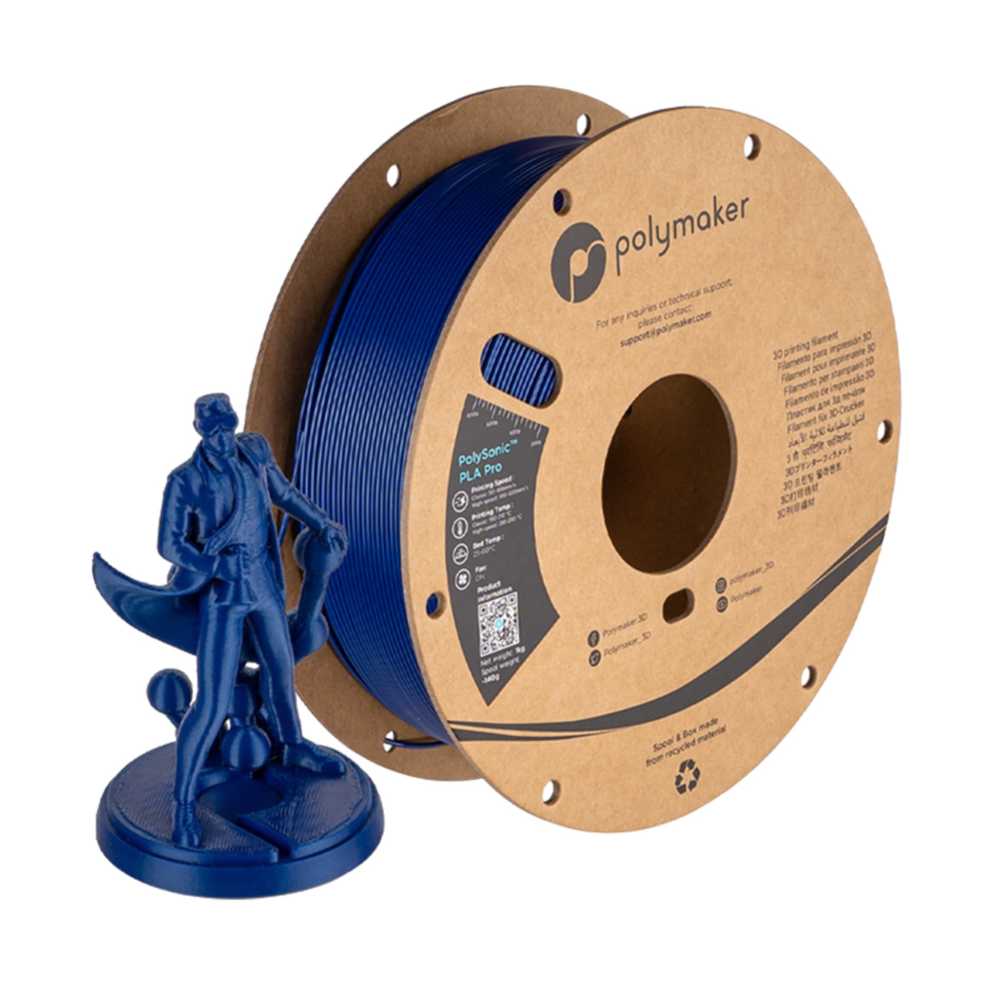 Polymaker Polysonic PLA+ Pro Filament 1.75mm 1kg for fpv drones 2