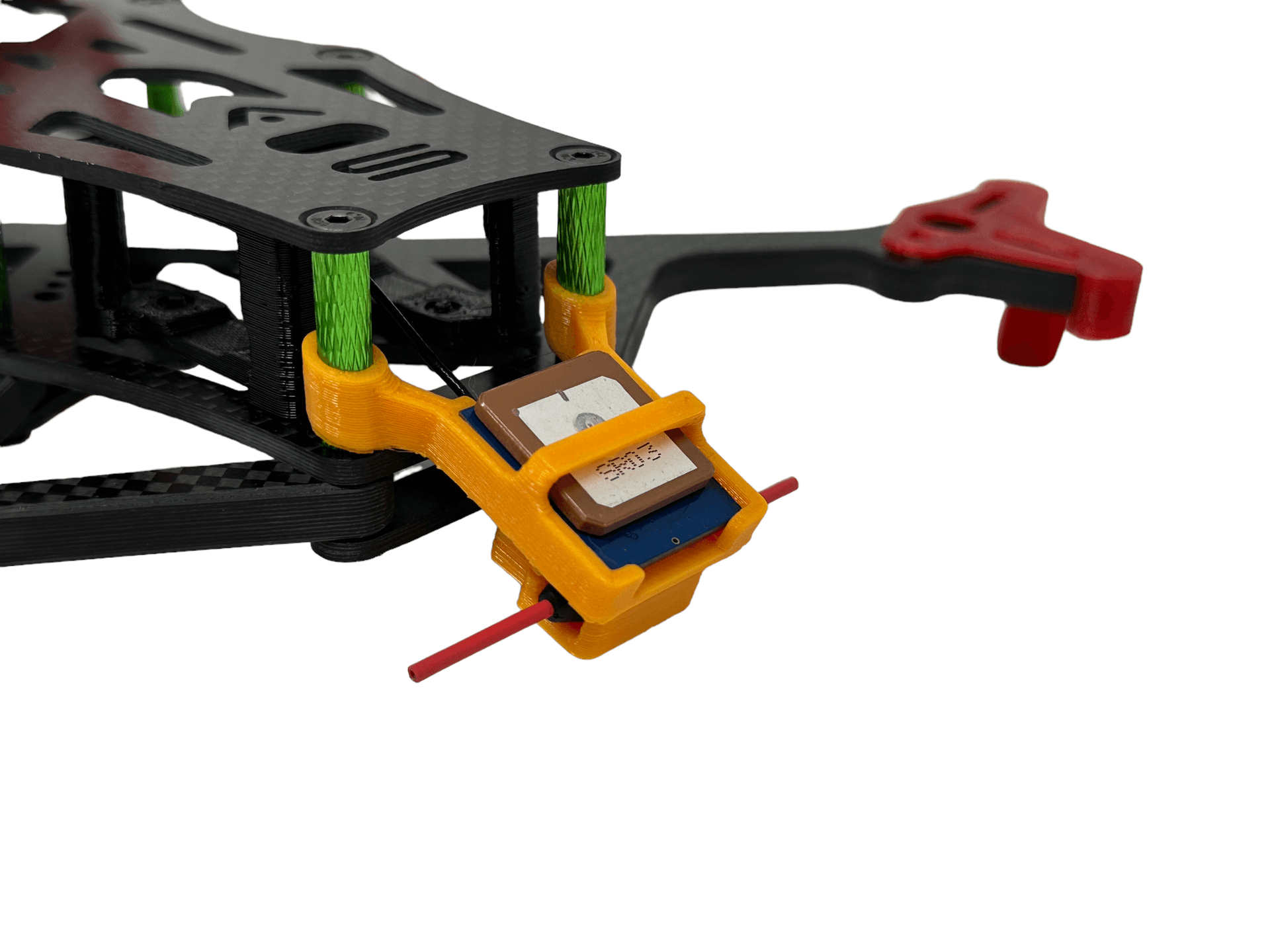 TBS M8.2 GPS Module Standoff Mount w/ Axisflying ELRS (3D Print Only) for fpv drones