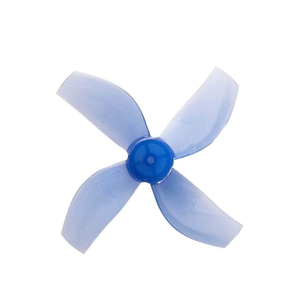 Gemfan 35mm Durable Quad-Blade Micro/Whoop Prop 8 Pack (1mm Shaft) - Choose Your Color for fpv drones 2