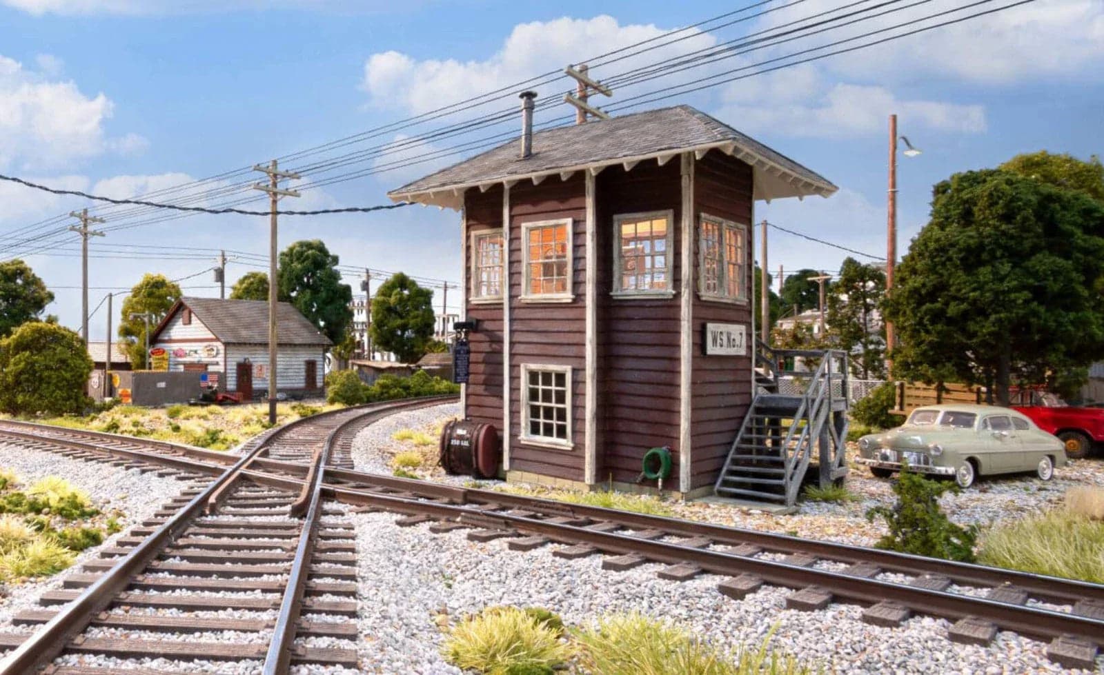 Woodland Scenics BR5878 O Scale Built Up Structure - Interlocking Switch Tower for fpv drones