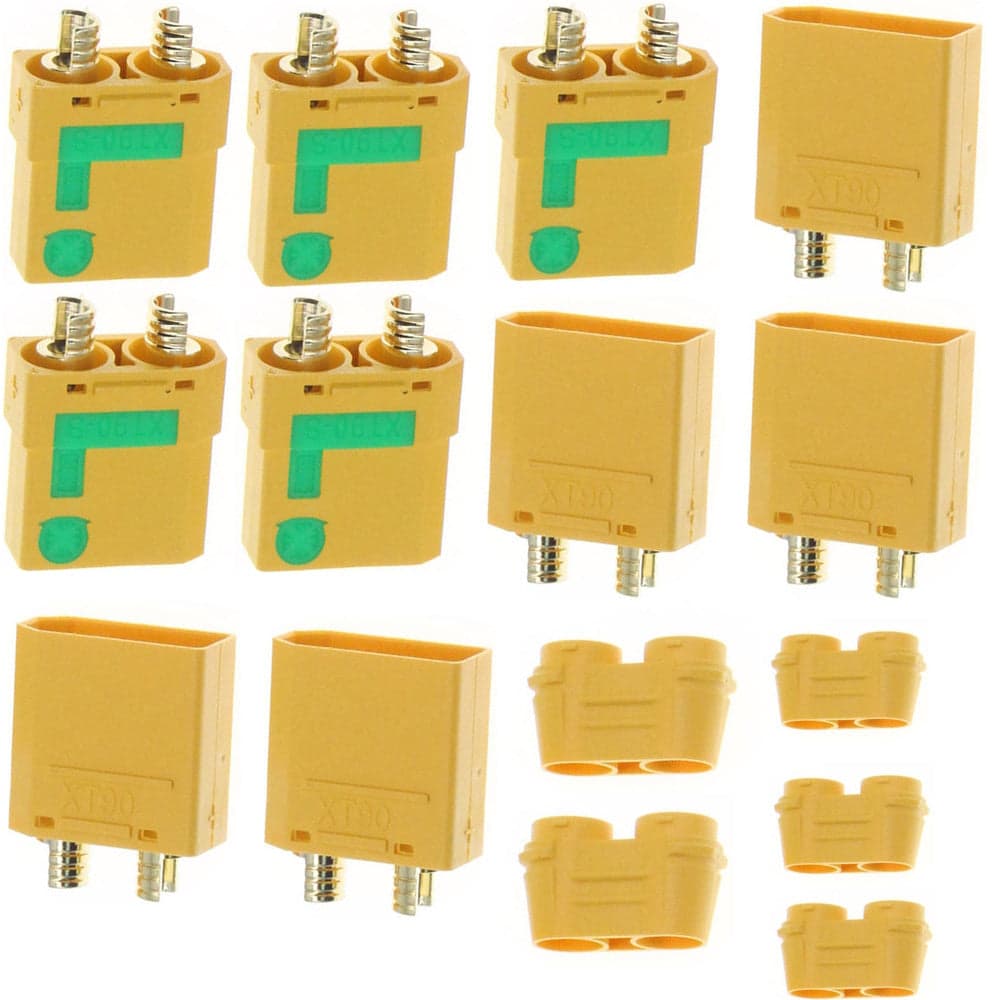 Powerhobby Anti Spark XT90 Male / Female Plug (5 Pairs) for fpv drones 1