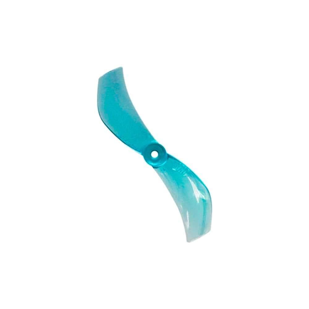 Gemfan 40mm 1610-2 / 1.6" Bi-Blade Micro/Whoop FPV Drone Props for 1.5mm Shaft (8 Pack) - Clear Blue