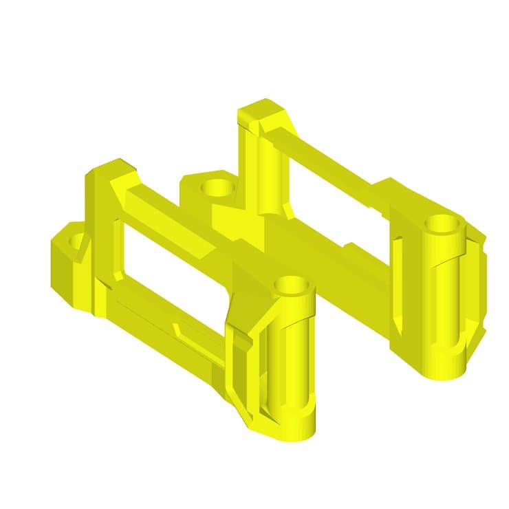 GEPRC Mark5 O3 Air Unit Bracket 3D Print TPU Yellow for fpv drones