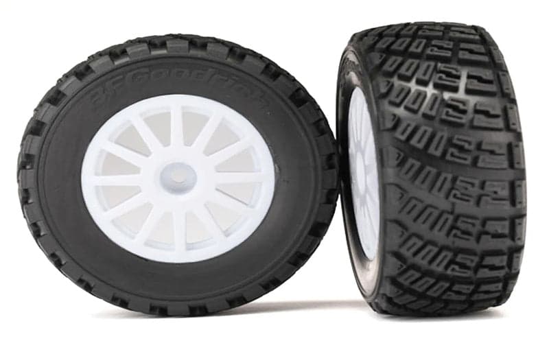 Traxxas TRA7473 BFGoodrich Rally Gravel Pattern S1 Tires, Wheels, White (2) for fpv drones