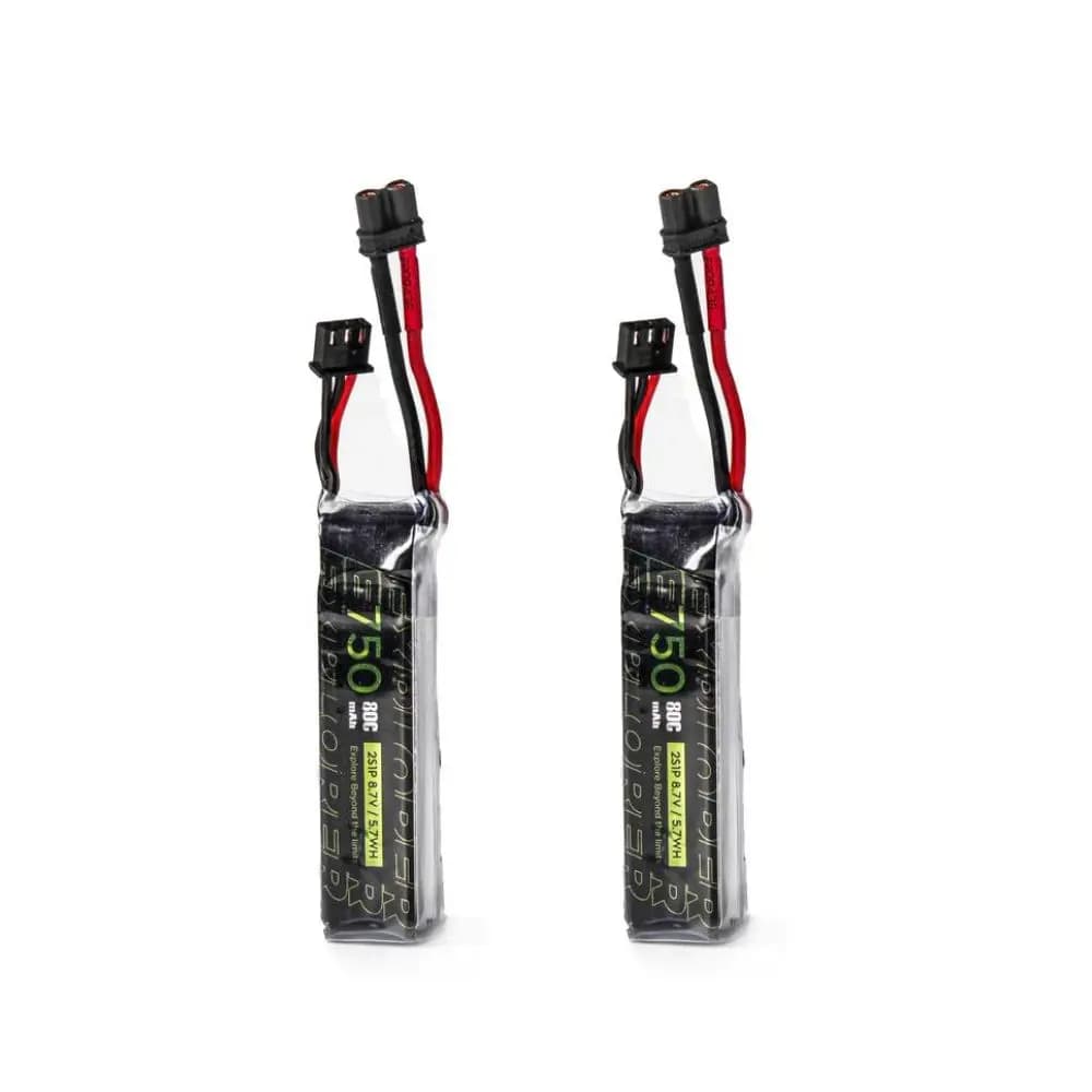 Flywoo Explorer 750mAh HV 2S1P 80C LiPo Battery (2Pcs) - XT30 - 2.5