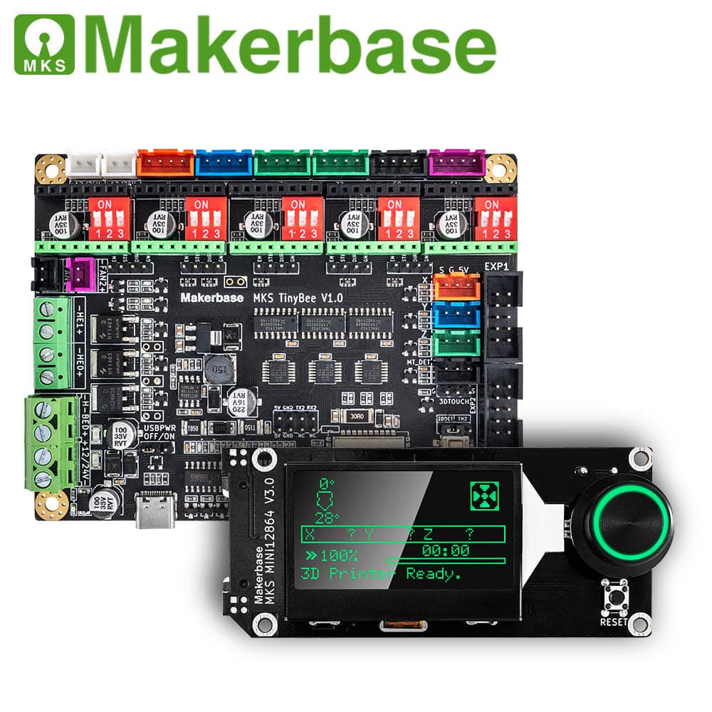 Makerbase MKS TinyBee 3D Printed Motherboard ESP32 WIFI MINI12864 for fpv drones 3
