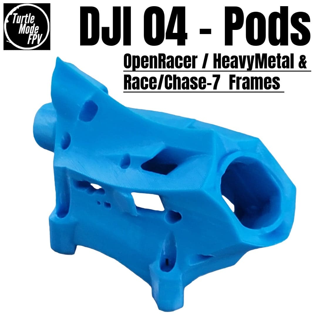 DJI 04 Pods For OpenRacer, HeavyMetal & Race/Chase-7 Frames - (Choose Options) for fpv drones 2