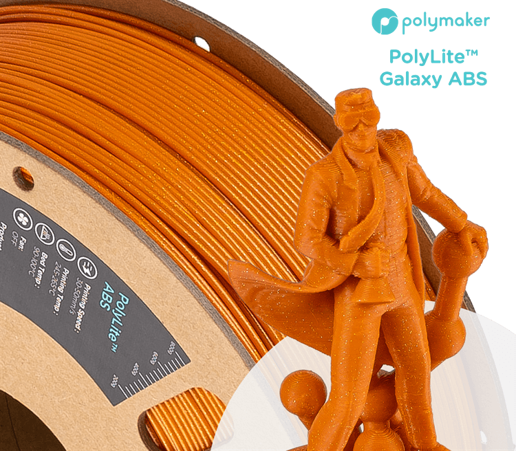 Polymaker PolyLite ABS Galaxy 1.75mm Filament 1kg for fpv drones 6