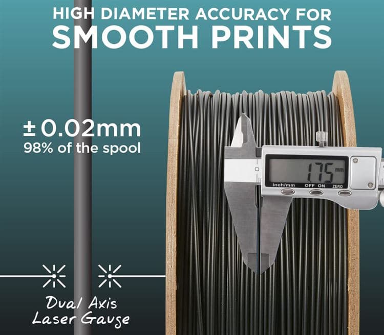 Polymaker PolyTerra PLA Matte 1.75mm Filament 3kg for fpv drones 4