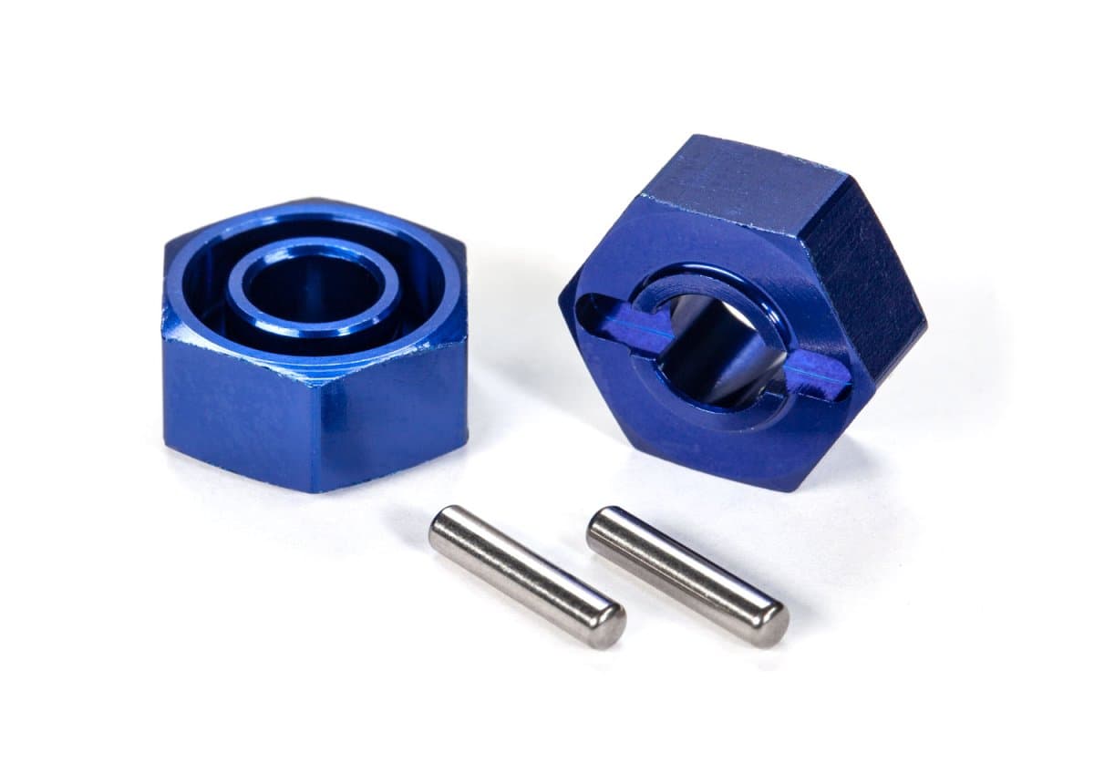 Traxxas TRX1654X Blaue 12-mm-Sechskantnaben aus Aluminium (2) for fpv drones