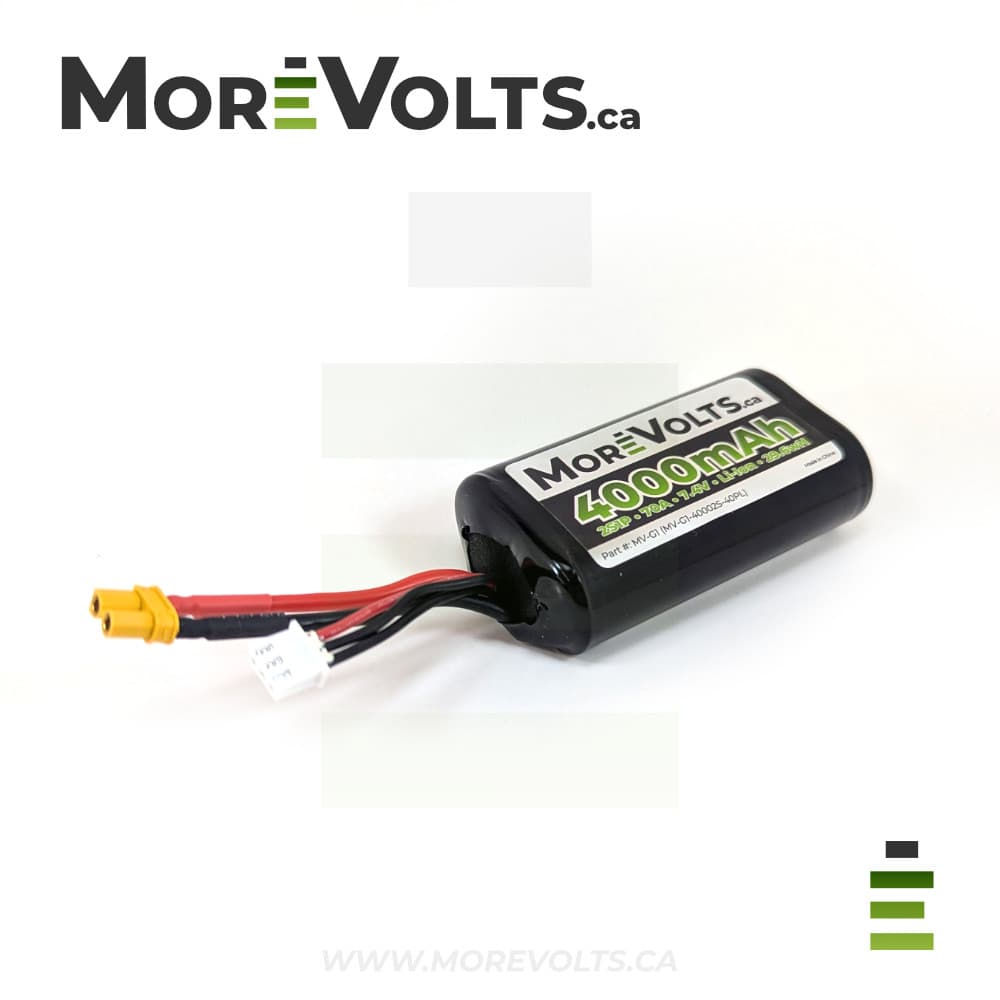 More Volts 2S1P 4000mAh 70A Li-Ion Battery for fpv drones 1