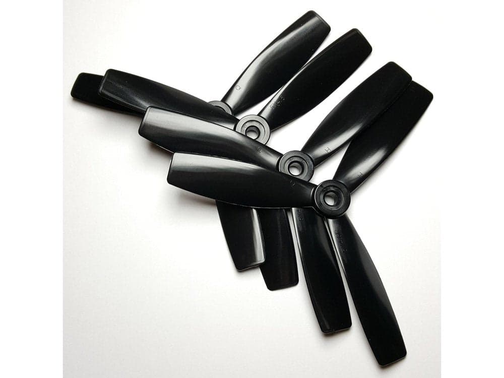 HQ Prop Black Durable 5x4.6x3 Tri Blade Propeller Set ( 2 CW, 2 CCW )