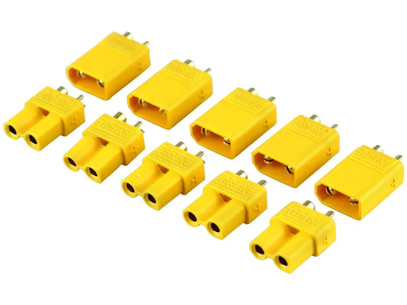 XT30 Power Connectors (5 Pair) for fpv drones