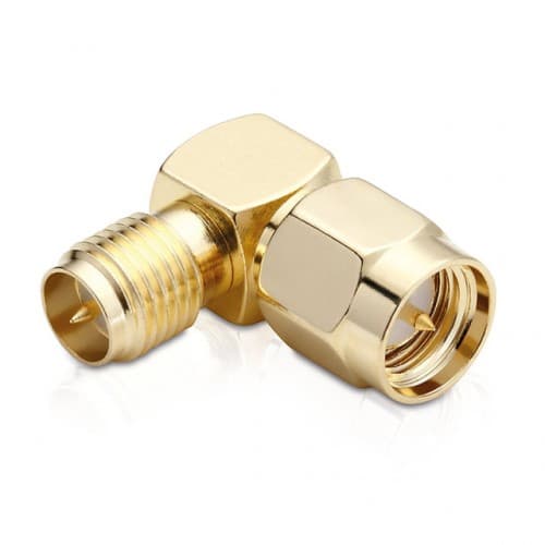 Pāreja SMA Male to RP-SMA Female 90 degree for fpv drones