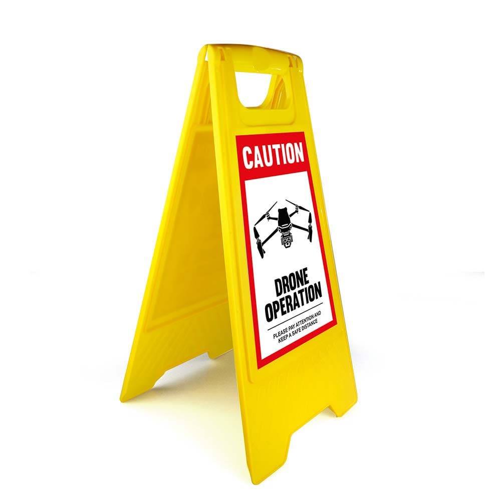 Warning Sign - Standard - Drone Operation - English for fpv drones 3