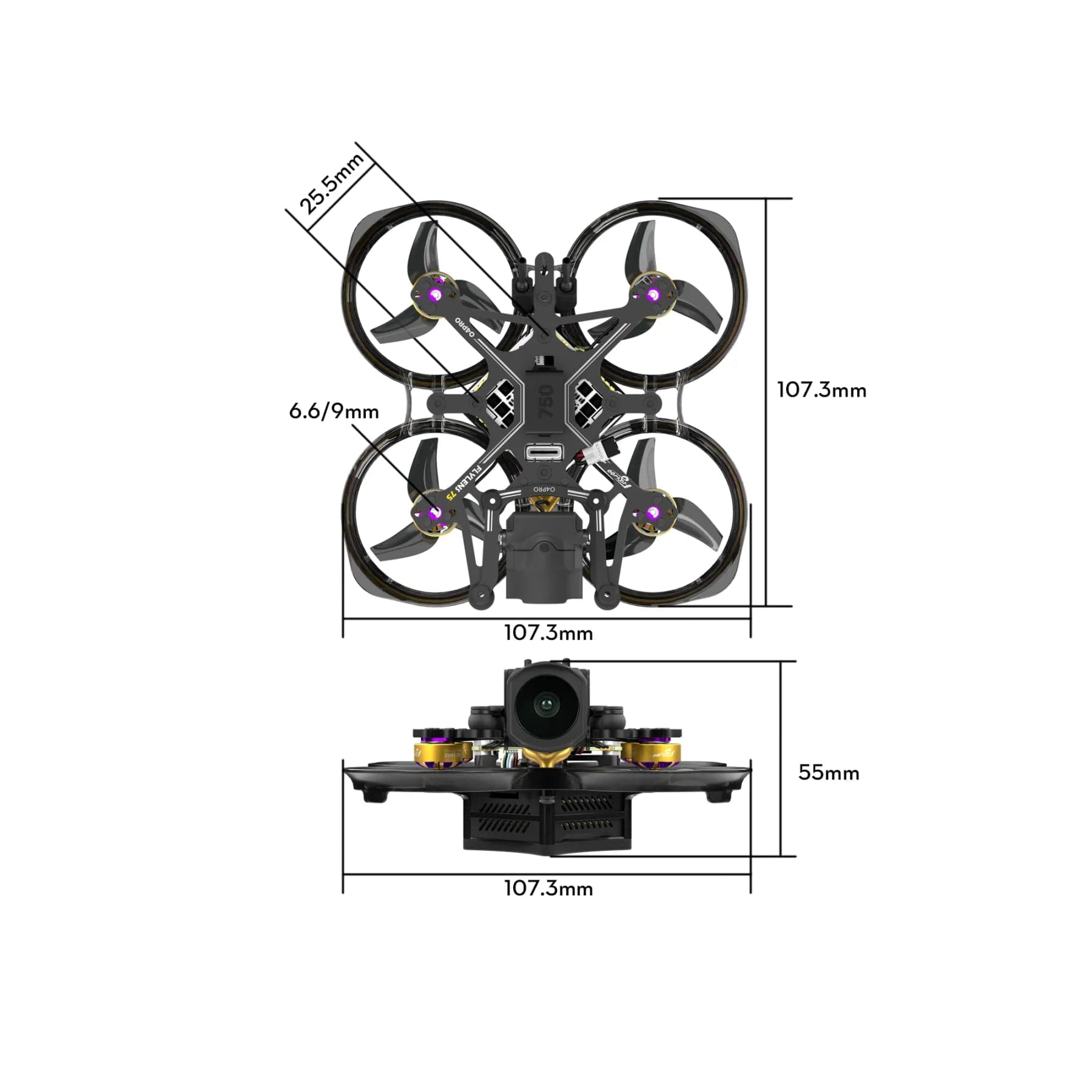Flywoo Flylens 75 HD O4 PRO 2S Whoop FPV Drone V1.3 for fpv drones 2