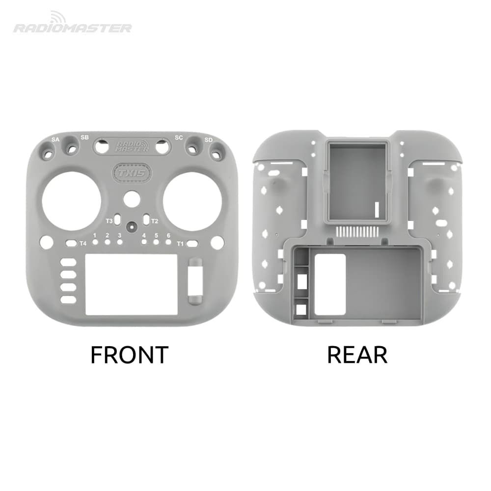 RadioMaster TX15 - Front Case - GRAY for fpv drones 1