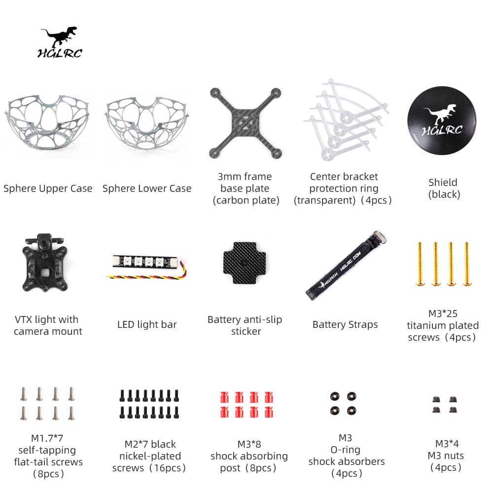 HGLRC Ares DS230 Drone Soccer Frame for fpv drones 4